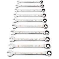 Jeu de cl&eacute;s &agrave; 12 pans et 90 dents, Combinaison &agrave; cliquet, 12 morceaux, M&eacute;trique Helyx Safety & Industrial Supplies
