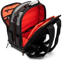 Tradesman Backpack, 18" L x 10" W, Black/Grey/Orange, Polyester Helyx Safety & Industrial Supplies