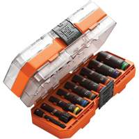 KNECT Drive Socket Set, 9 Pcs, Impact, 3/8" Drive Size, Deep Helyx Safety & Industrial Supplies