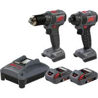 Ensemble d'outils compacts sans fil perceuse & tournevis, Lithium-ion, 20 V Helyx Safety & Industrial Supplies