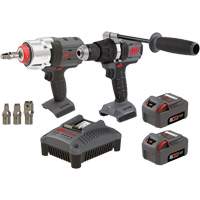 Ensemble de marteau perforateur & cl&eacute; &agrave; chocs, Lithium-ion, 20 V Helyx Safety & Industrial Supplies