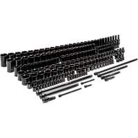 Jeu de douilles maîtresses SAE/m&eacute;triques &agrave; 6 pans, 209 Mcx, Chocs, Profond Helyx Safety & Industrial Supplies