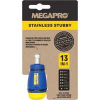 Tournevis court 13-en-1, 4-1/2" lo, Prise Plastique Helyx Safety & Industrial Supplies