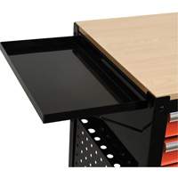 Utility Cart, 4 Drawers, Black/Orange Helyx Safety & Industrial Supplies