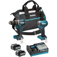 Ensemble doutils sans fil 40?Vmax XGT &agrave; moteur sans balais : visseuse &agrave; chocs et perceuse-visseuse &agrave; percussion, Lithium-ion, 40 V Helyx Safety & Industrial Supplies