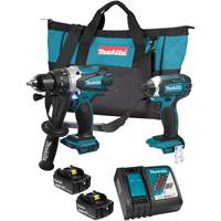 Ensemble visseuse &agrave; chocs et perceuse-visseuse &agrave; chocs sans fil LXT, Lithium-ion, 18 V Helyx Safety & Industrial Supplies