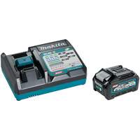 Trousse de d&eacute;marrage avec chargeur rapide et batterie 4,0Ah 40Vmax XGT, 40 V, Lithium-ion Helyx Safety & Industrial Supplies