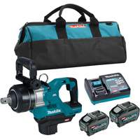 40Vmax XGT Brushless Short Anvil Impact Wrench Kit, 40 V, 1" Socket Helyx Safety & Industrial Supplies