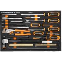 Jeu de tournevis & outils de frappe dans un plateau de rangement en mousse Helyx Safety & Industrial Supplies