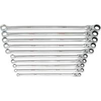 Jeu de cl&eacute;s Gearbox &agrave; t&ecirc;te flexible XL et cannelure universelle 120XP, Cl&eacute; polygonale, 10 morceaux, Imp&eacute;rial Helyx Safety & Industrial Supplies