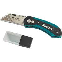 Couteau utilitaire pliant &agrave; changement rapide pour chantier, avec 10 lames de rechange, lame en Acier Helyx Safety & Industrial Supplies