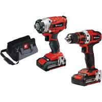 Ensemble perceuse 1/2” et cl&eacute; &agrave; chocs 1/4” sans fil, 18 V Helyx Safety & Industrial Supplies