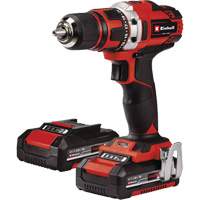 Cordless Drill/Driver Kit, Lithium-Ion, 18 V, 1/2" Chuck, 354 in-lbs Torque Helyx Safety & Industrial Supplies
