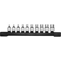 Low-Profile Metric Bit Socket Set, Hex, 1/4" Drive, 10 Pcs Helyx Safety & Industrial Supplies
