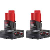 M12 REDLITHIUM XC4.0 Batteries, Lithium-Ion, 12 V, 4 Ah Helyx Safety & Industrial Supplies
