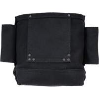 Phantom Collection Nut & Bolt Bag with 2 Sleeves, Canvas, 3 Pockets, Black Helyx Safety & Industrial Supplies