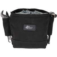 Phantom Collection Nut & Bolt Bag with 2 Sleeves, Canvas, 3 Pockets, Black Helyx Safety & Industrial Supplies