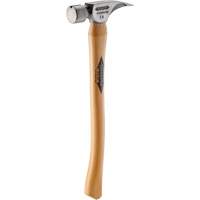 Marteau &agrave; face lisse en titane avec manche incurv&eacute; en noyer, 14 oz, Prise en Bois, 18" lo Helyx Safety & Industrial Supplies