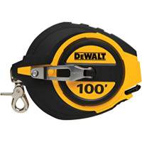 Closed Case Long Tape Measure, 100', Imperial Graduations Helyx Safety & Industrial Supplies