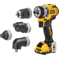 XTREME Brushless Cordless 5-in-1 Drill/Driver Kit, Lithium-Ion, 12 V, 3/8" Chuck Helyx Safety & Industrial Supplies
