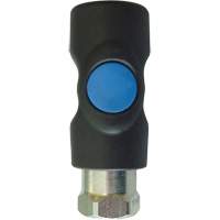 Raccord industriel rapide TOPQUIK S1, Composite en polyester/Acier inoxydable, 1/4", NPT femelle, 174 PSI Helyx Safety & Industrial Supplies