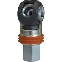 Raccord industriel rapide basculant TOPQUIK SC, Acier nickel&eacute;, 3/8", NPT femelle, 360 PSI Helyx Safety & Industrial Supplies