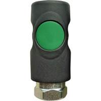 Raccord rapide TOPQUIK S1 Ultraflo 7,8 mm, Composite en polyester/Acier inoxydable, 1/4", NPT femelle, 174 PSI Helyx Safety & Industrial Supplies