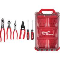 Ensemble de pinces &agrave; prise gain&eacute;e, pince &agrave; d&eacute;nuder et tournevis &agrave; prise coussin&eacute;e avec organisateur PACKOUT Helyx Safety & Industrial Supplies