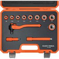 Insulated Ratchet & Socket Set with Case, 1000 V, 12 Pcs Helyx Safety & Industrial Supplies