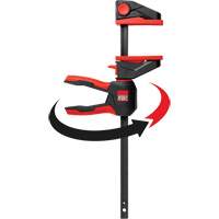 Serre-joints &agrave; g&acirc;chette pour barres &agrave; une main avec poign&eacute;e rotative &agrave; 360°, 4-1/2" (114,3 mm) Helyx Safety & Industrial Supplies