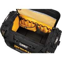 ToughSystem&reg; 2.0 Dirt Repellent Jobsite Tool Bag, 1680 Denier, 50 Pockets, Black/Yellow Helyx Safety & Industrial Supplies