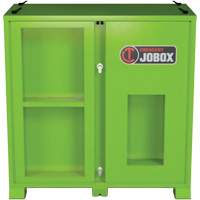 Armoire de rangement d'&eacute;PI sur place, Acier, Vert lime haute visibilit&eacute; Helyx Safety & Industrial Supplies