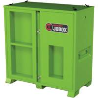Armoire de rangement d'&eacute;PI sur place, Acier, Vert lime haute visibilit&eacute; Helyx Safety & Industrial Supplies