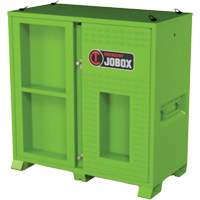 Armoire ventil&eacute;e pour le rangement d'&eacute;PI sur place, Acier, Vert lime haute visibilit&eacute; Helyx Safety & Industrial Supplies