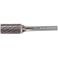 Double Cut Cylindrical Carbide Burr, SA, 1/8" Dia., 1/8" Shank, 9/16" Depth of Cut Helyx Safety & Industrial Supplies