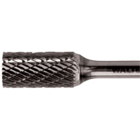 Double Cut Cylindrical Carbide Burr, 3/8" Dia., 1/4" Shank, 3/4" Depth of Cut Helyx Safety & Industrial Supplies