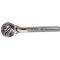 Double Cut Ball Nose Burr, SD-42, 1/8" Dia., 1/8" Shank, 1/8" Depth of Cut Helyx Safety & Industrial Supplies