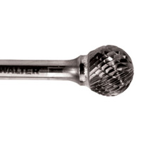 Double Cut Ball Nose Burr, SD-5, 1/2" Dia., 1/4" Shank, 7/16" Depth of Cut Helyx Safety & Industrial Supplies