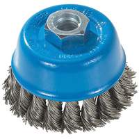 Brosse &agrave; fils nou&eacute;s torsad&eacute;s, 3" dia. x M14 arbre Helyx Safety & Industrial Supplies
