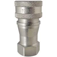 RACCORD HYDRAULIQUE FERMETURE 2 VOIES,3/4NPT,ACI, Laiton/Acier inoxydable Helyx Safety & Industrial Supplies