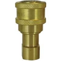 RACCORD HYDRAULIQUE FERME 2VOIES,1/8NPT,LAITON, Laiton/Acier inoxydable Helyx Safety & Industrial Supplies