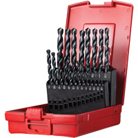Jobber Length Drill Bit Set, 21 Pieces, High Speed Steel Helyx Safety & Industrial Supplies
