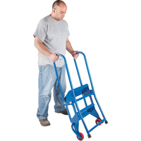 Portable Folding Ladder, 2 Steps, Perforated, 20" High Helyx Safety & Industrial Supplies