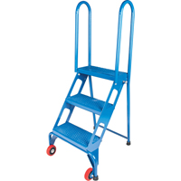 Portable Folding Ladder, 3 Steps, Perforated, 30" High Helyx Safety & Industrial Supplies