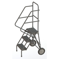 Rolling Ladder, 3 Steps, Serrated, 30" High Helyx Safety & Industrial Supplies