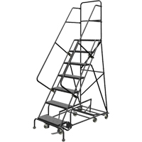 &eacute;chelles roulantes multidirectionnelles, 7 marches, Largeur de la marche 24", Hauteur de la plateforme 70", Acier Helyx Safety & Industrial Supplies
