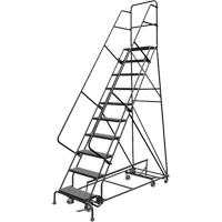 &eacute;chelles roulantes multidirectionnelles, 10 marches, Largeur de la marche 24", Hauteur de la plateforme 100", Acier Helyx Safety & Industrial Supplies