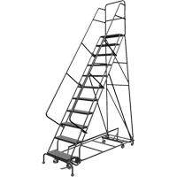 &eacute;chelles roulantes multidirectionnelles, 11 marches, Largeur de la marche 24", Hauteur de la plateforme 110", Acier Helyx Safety & Industrial Supplies