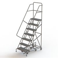 &eacute;chelles roulantes multidirectionnelles, 7 marches, Largeur de la marche 24", Hauteur de la plateforme 70", Acier Helyx Safety & Industrial Supplies