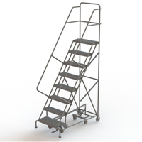 &eacute;chelles roulantes multidirectionnelles, 8 marches, Largeur de la marche 24", Hauteur de la plateforme 80", Acier Helyx Safety & Industrial Supplies